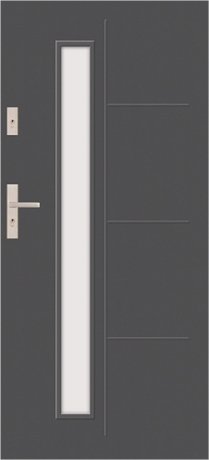 T52 - modern glazed external door