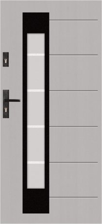 T60 S50 - modern glazed external door