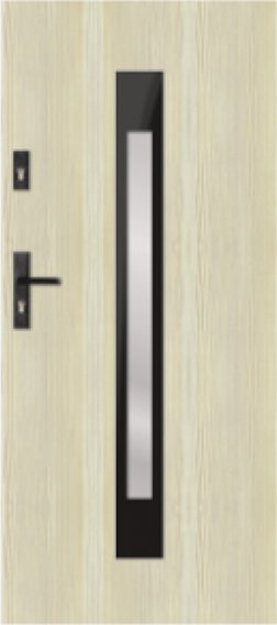 G - modern glazed external door, S81  glazing