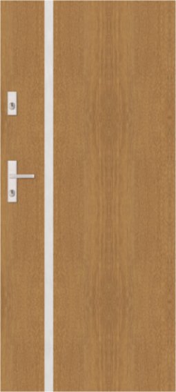 A21 - Einbruchsschere Tür mit modernen Applikationen, Applikation A21