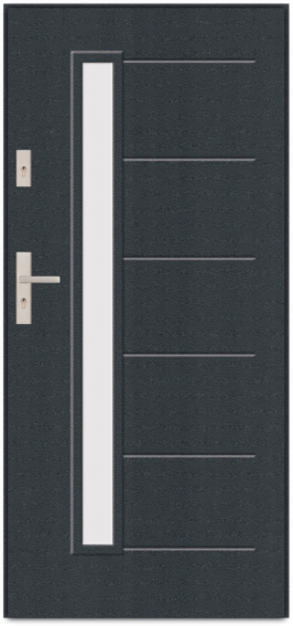 T41 - drzwi zewnętrzne przeszklone nowoczesne, przeszklenie S03