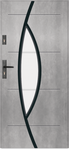 T50 - drzwi zewnętrzne przeszklone nowoczesne, przeszklenie S29