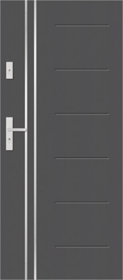 T54 - drzwi zewnętrzne z aplikacjami nowoczesne, aplikacja A5
