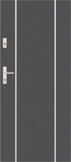 A8 - Einbruchsschere Tür mit modernen Applikationen, Applikation A8