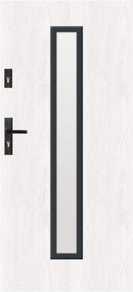 G - drzwi zewnętrzne przeszklone nowoczesne, przeszklenie S34