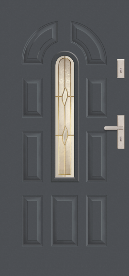 T26 - drzwi zewnętrzne przeszklone klasyczne, przeszklenie S18