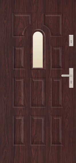 T29 - drzwi zewnętrzne przeszklone klasyczne, przeszklenie S06
