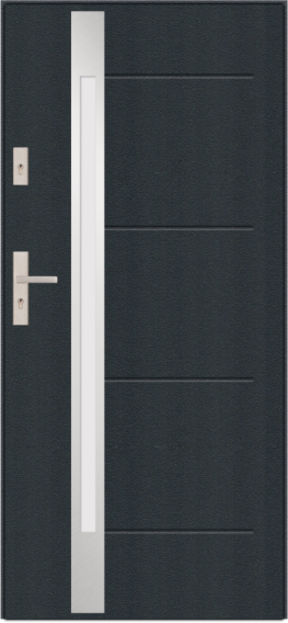 T53 - modern glazed external door, S60  glazing