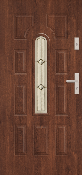T29 - drzwi zewnętrzne przeszklone klasyczne, przeszklenie S17