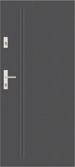 T51 - Einbruchsichere Außentür mit modernen Prägungen